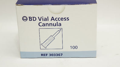 BD 303367 Vial Access Cannula - Box of 100
